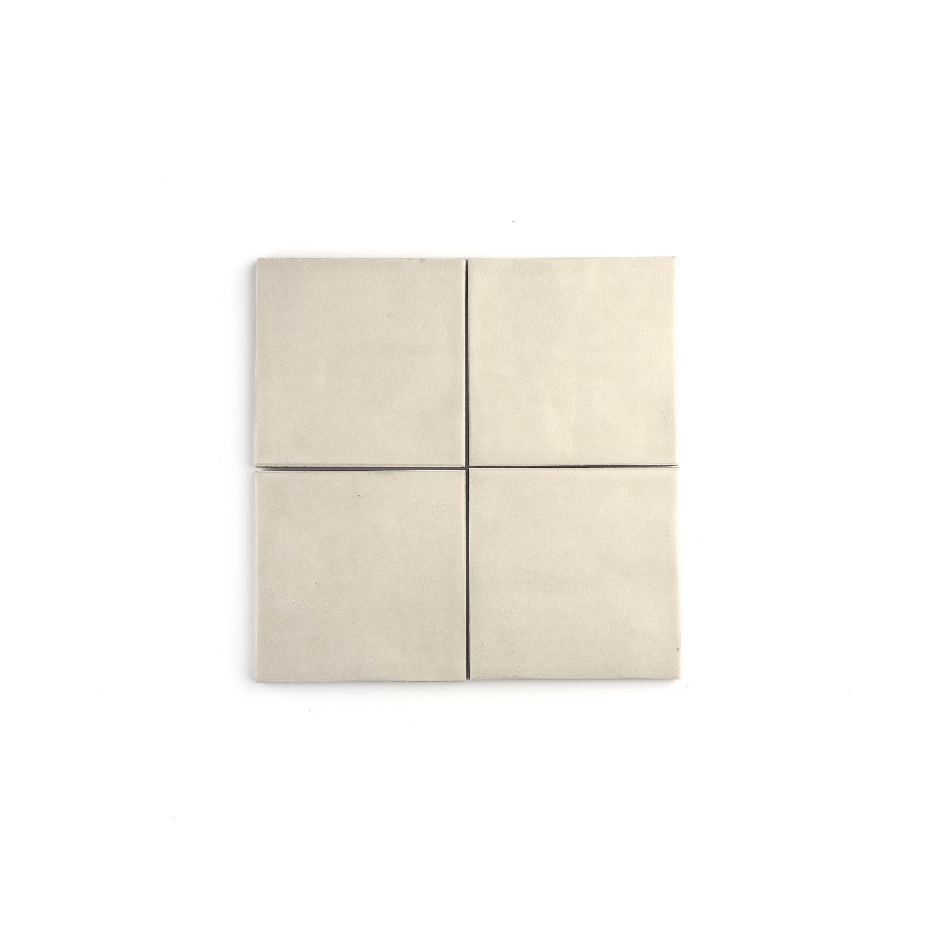 Latte 4x4 Formed Ceramic Tile | Matte