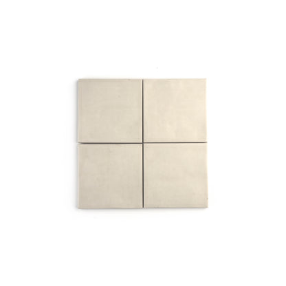Latte 4x4 Formed Ceramic Tile | Matte-Main Inventory-All Products,Neutral Ceramic,Solids,Under 10-Riad Tile