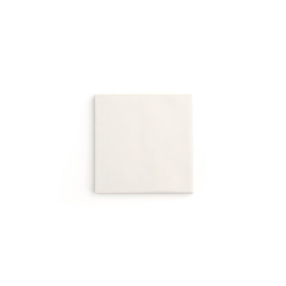 Glossy white ceramic tile in classic square design