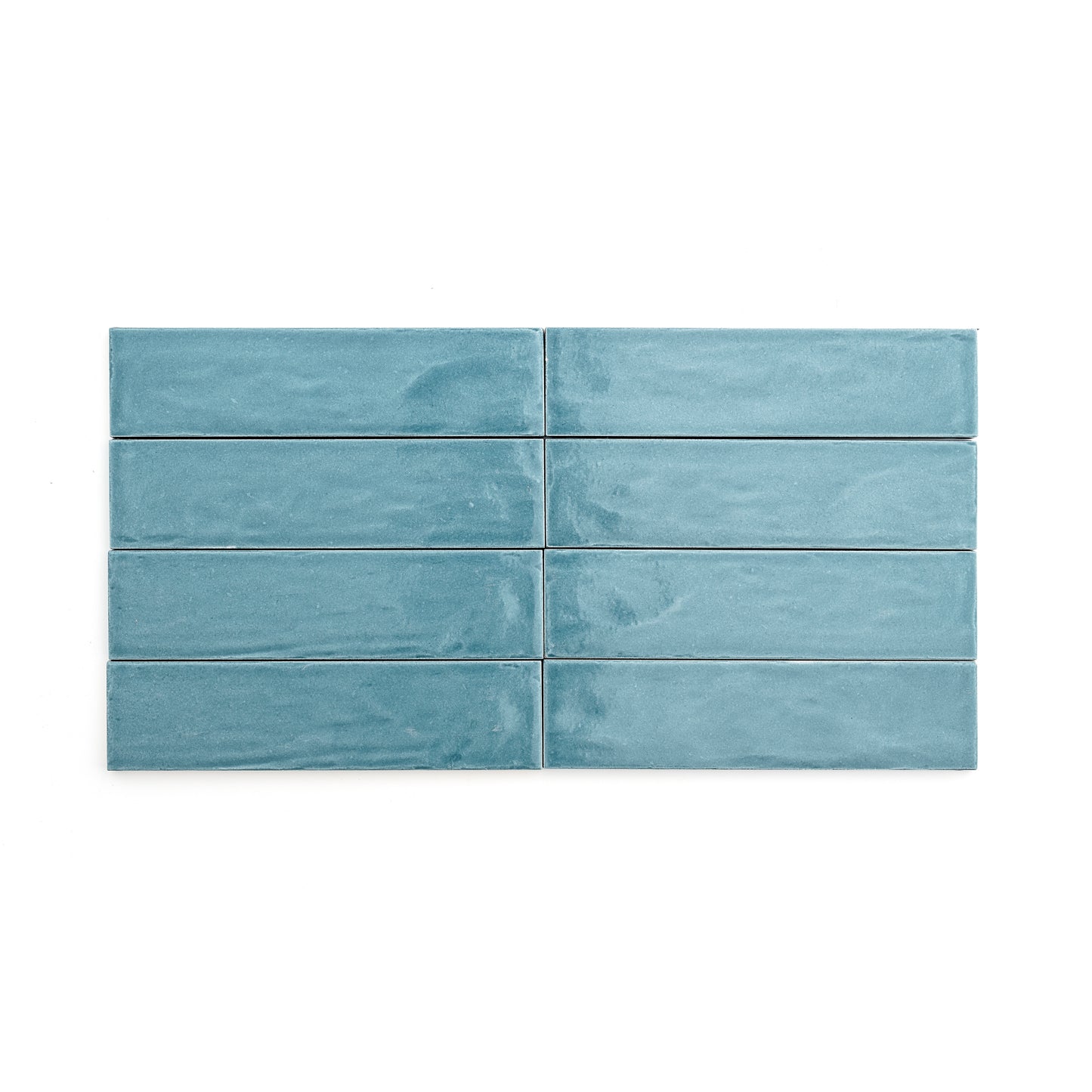 Aegean Blue 2x8 Formed Ceramic Tile | Glossy-Main Inventory-All Products,Solids,Under 10-Riad Tile