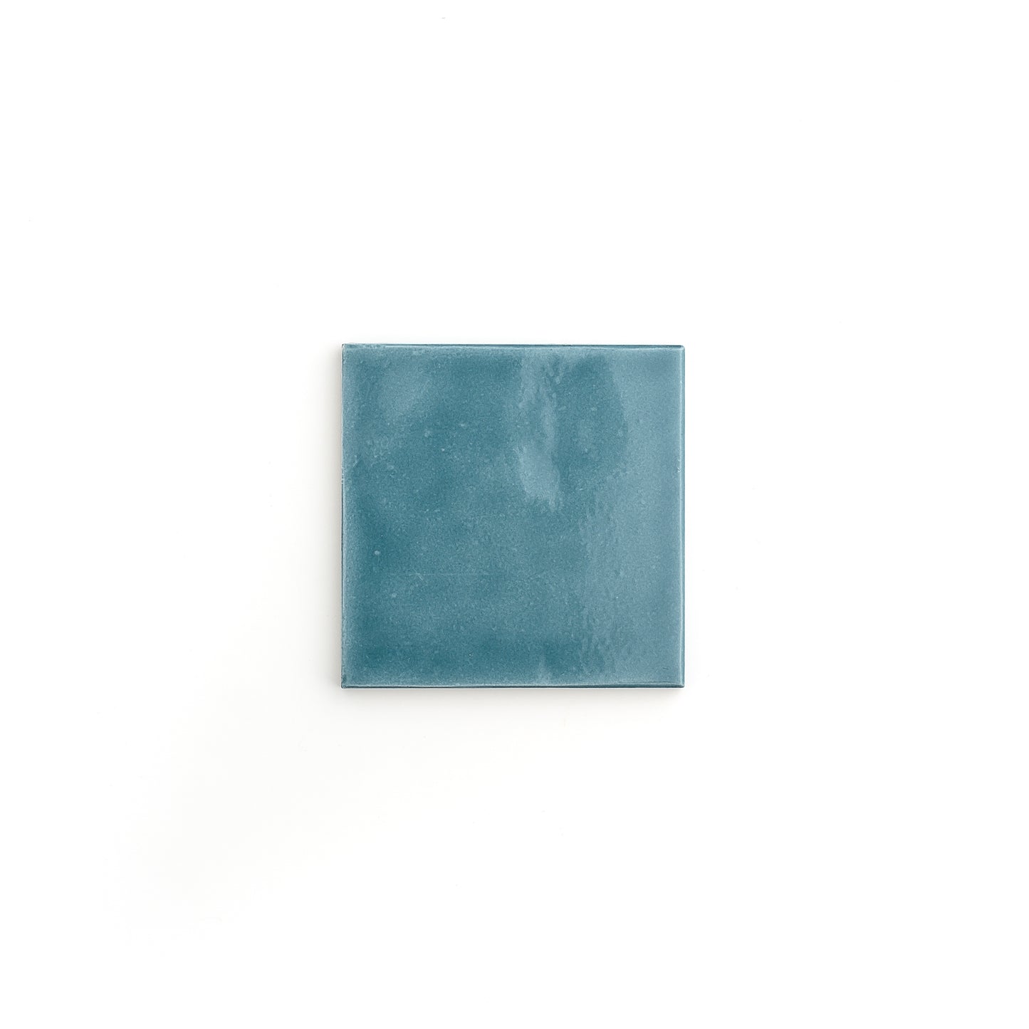Sample: Aegean Blue 4x4 Formed Ceramic Tile | Glossy (1 sample piece)-Sample-Sample-Riad Tile