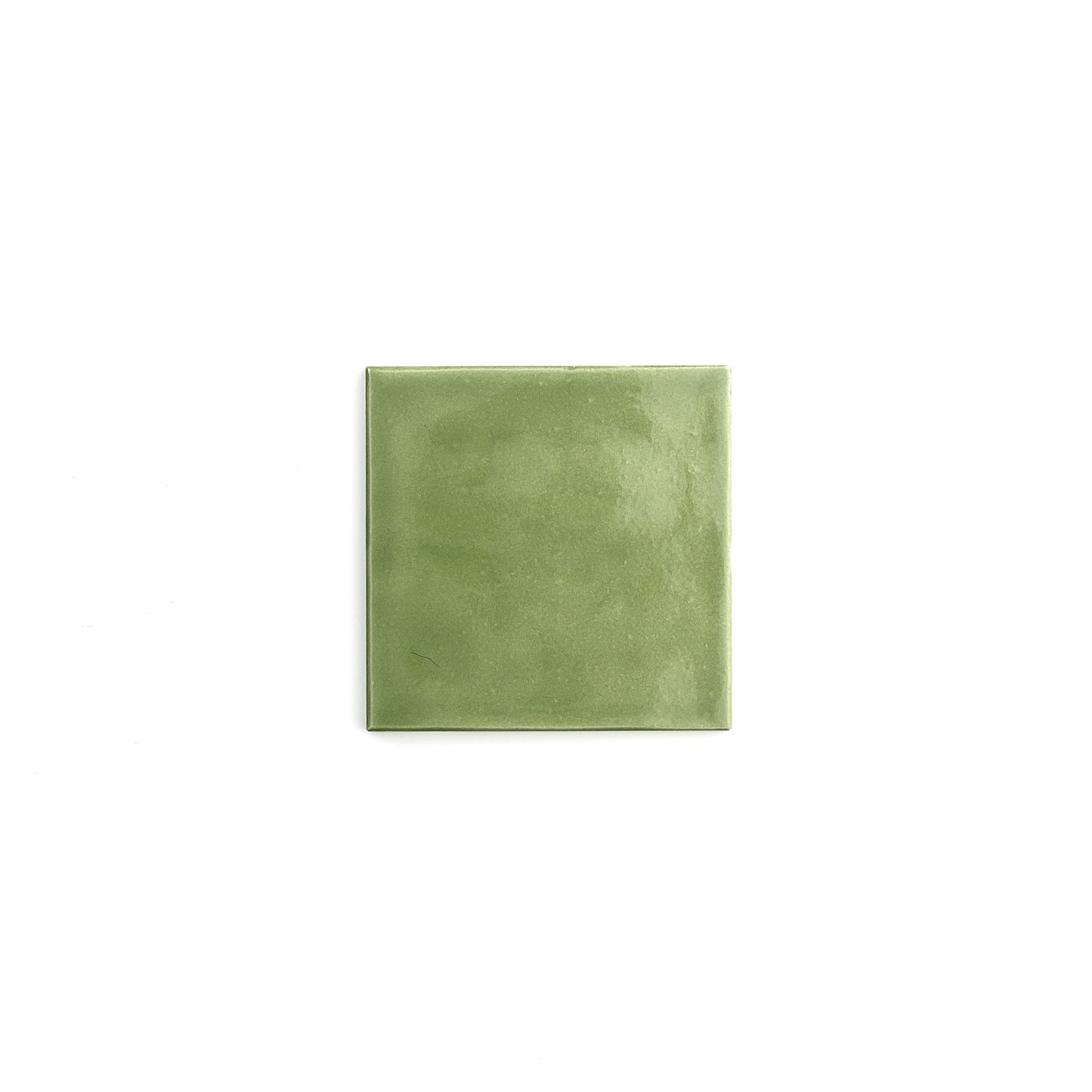 Sample: Cactus Green 4x4 Formed Ceramic Tile | Glossy (1 sample piece)-Sample-Sample-Riad Tile