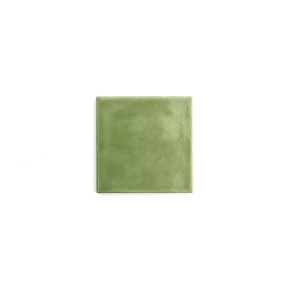 Sample: Cactus Green 4x4 Formed Ceramic Tile | Glossy (1 sample piece)-Sample-Sample-Riad Tile