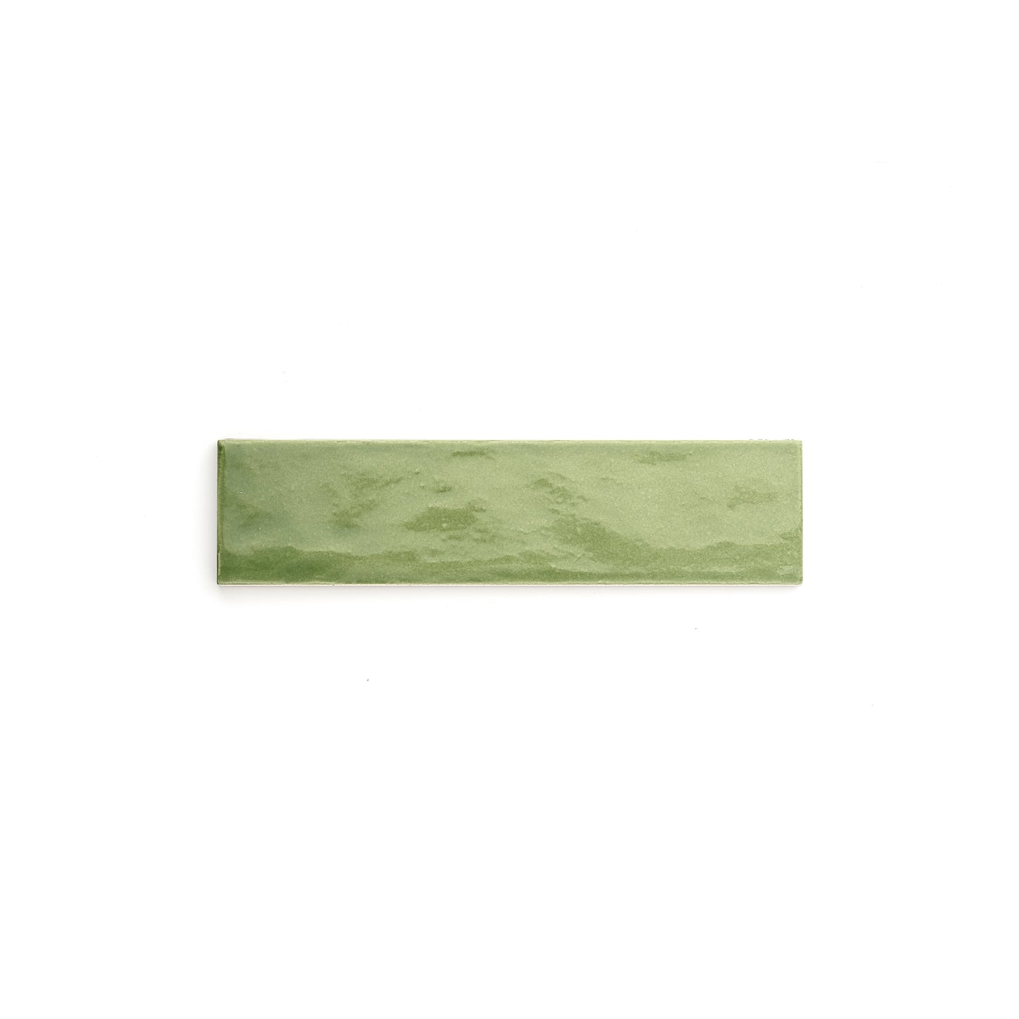 Sample: Cactus Green 2x8 Formed Ceramic Tile | Glossy (1 sample piece)-Sample-Sample-Riad Tile