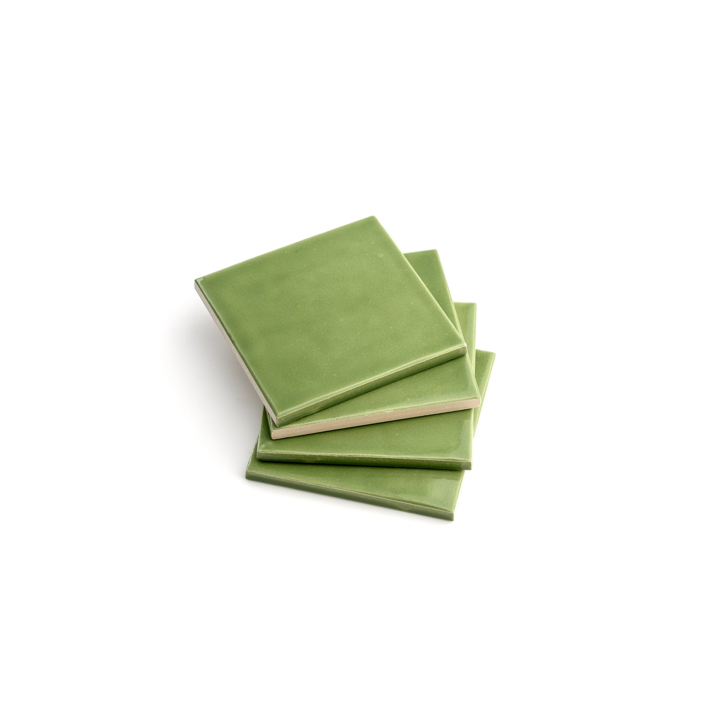 Cactus Green 4x4 Formed Ceramic Tile | Glossy-Main Inventory-All Products,Solids,Under 10-Riad Tile