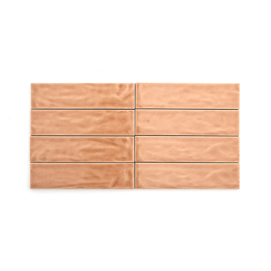 Clay 2x8 Formed Ceramic Tile | Glossy-Main Inventory-All Products,Neutral Ceramic,Solids,Under 10-Riad Tile