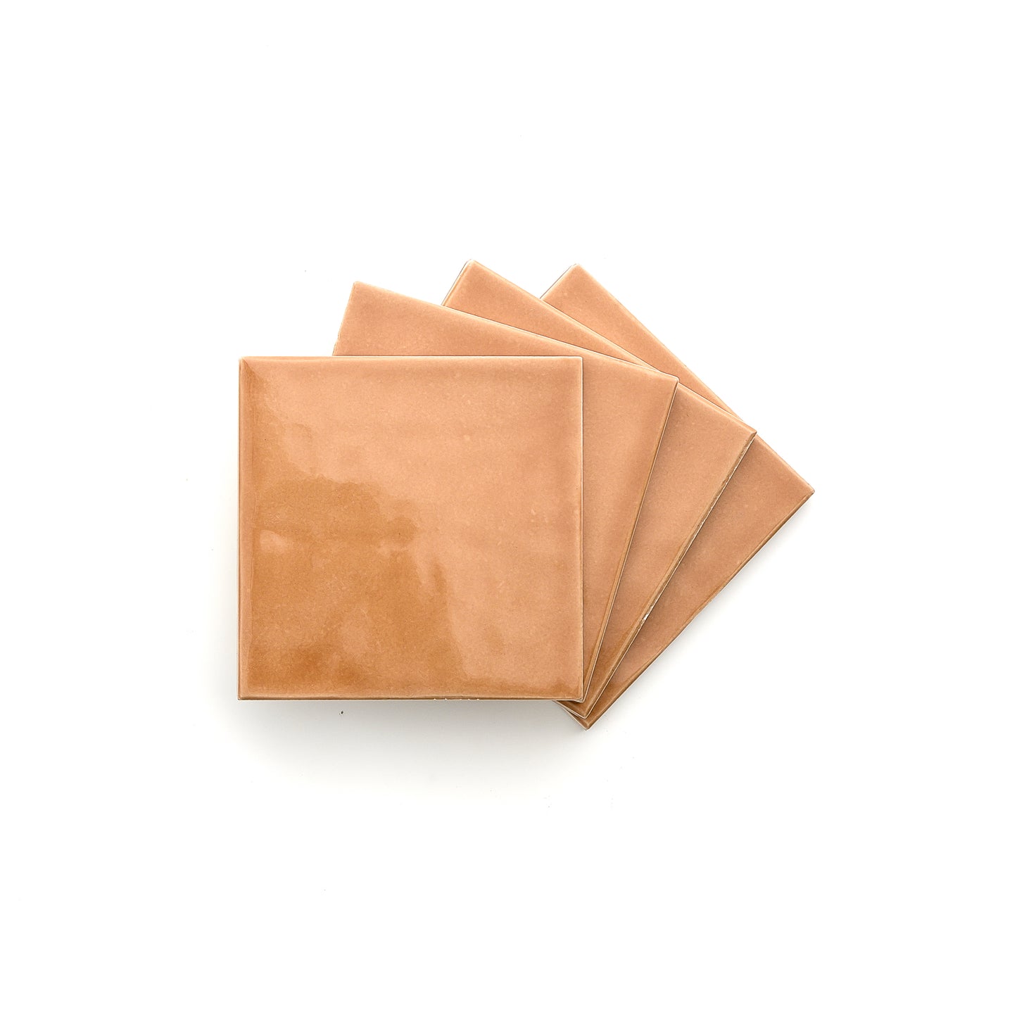 Clay 4x4 Formed Ceramic Tile | Glossy-Main Inventory-All Products,Neutral Ceramic,Solids,Under 10-Riad Tile
