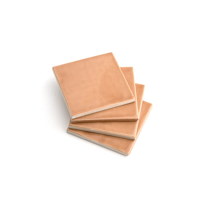 Clay 4x4 Formed Ceramic Tile | Glossy-Main Inventory-All Products,Neutral Ceramic,Solids,Under 10-Riad Tile
