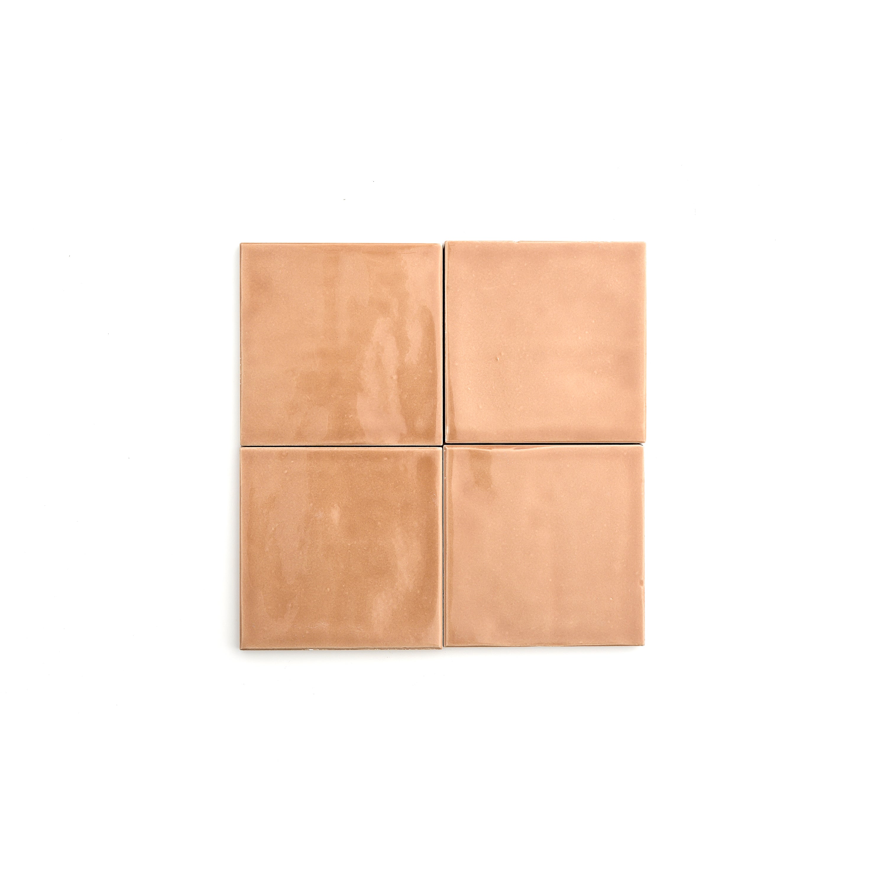 Clay 4x4 Formed Ceramic Tile | Glossy