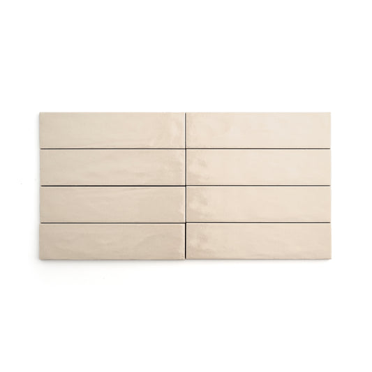 Latte 2x8 Formed Ceramic Tile | Glossy-Main Inventory-All Products,Neutral Ceramic,Solids,Under 10-Riad Tile