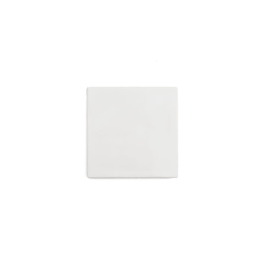 Sample: White 4x4 Formed Ceramic Tile | Matte (1 sample piece)-Sample-Sample-Riad Tile