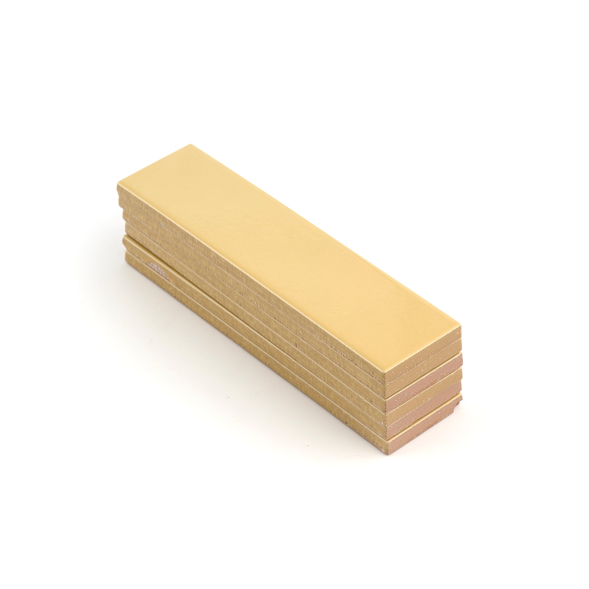 Gambol Gold 2x8 Ceramic Tile | Glossy-Main Inventory-All Products,Neutral Ceramic,Solids,Under 10-Riad Tile
