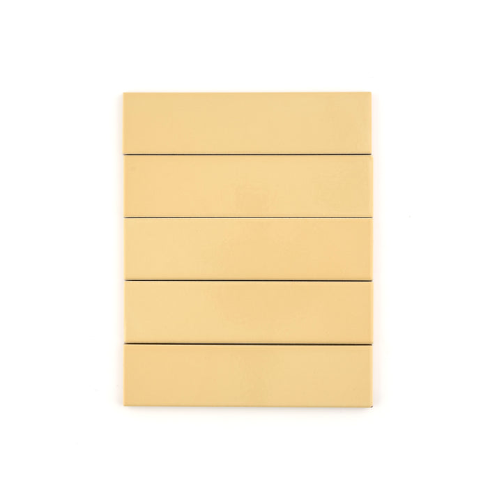 Gambol Gold 2x8 Ceramic Tile | Glossy-Main Inventory-All Products,Neutral Ceramic,Solids,Under 10-Riad Tile