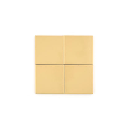Gambol Gold 4x4 Ceramic Tile | Glossy-Main Inventory-All Products,Neutral Ceramic,Solids,Under 10-Riad Tile