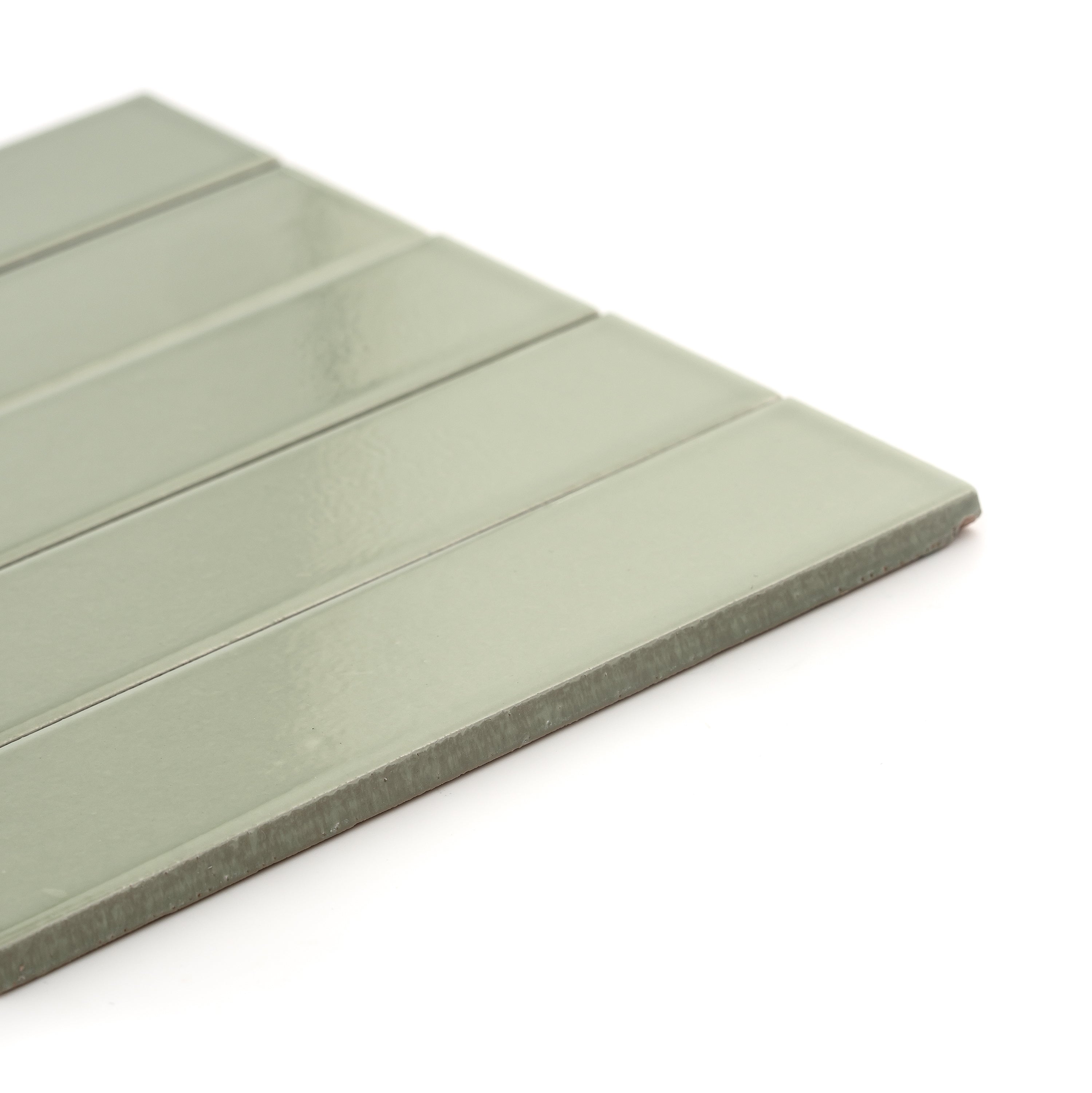 Ghetty Green 2x8 Ceramic Tile | Glossy