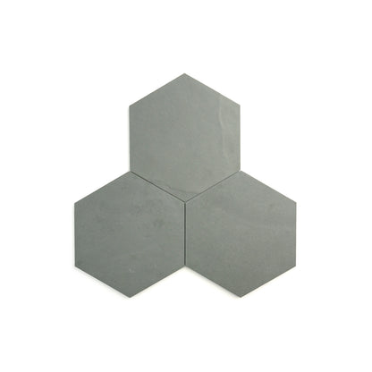 Grey 10 Inch Hexagon Brazilian Slate-Main Inventory-All Products,Natural Stone-Riad Tile