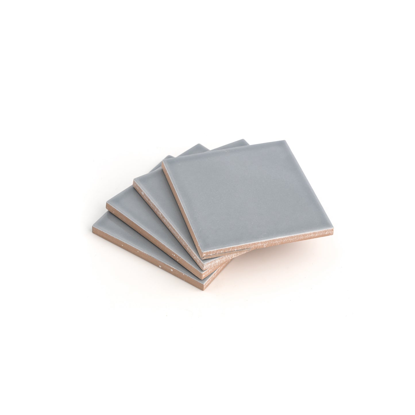Grey Street 4x4 Ceramic Tile | Glossy-Main Inventory-All Products,Solids,Under 10-Riad Tile