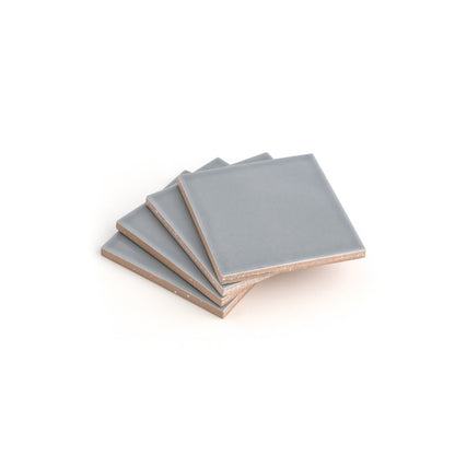 Grey Street 4x4 Ceramic Tile | Glossy-Main Inventory-All Products,Solids,Under 10-Riad Tile
