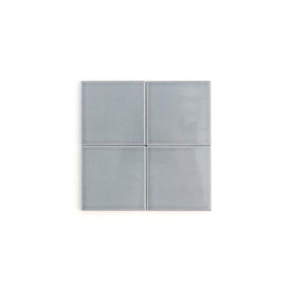 Grey Street 4x4 Ceramic Tile | Glossy-Main Inventory-All Products,Solids,Under 10-Riad Tile