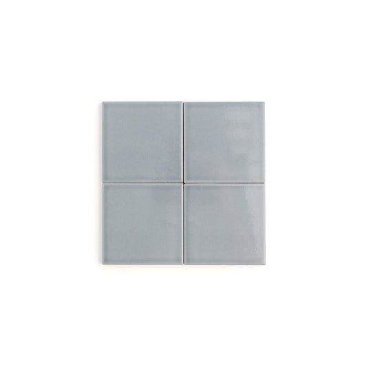 Grey Street 4x4 Ceramic Tile | Glossy-Main Inventory-All Products,Solids,Under 10-Riad Tile