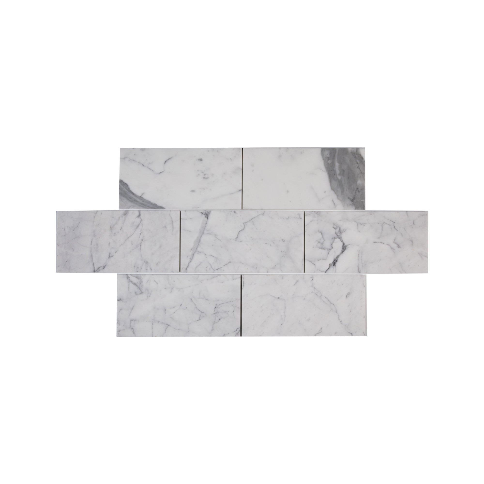 Italian Statuary 3x6 Marble | Honed