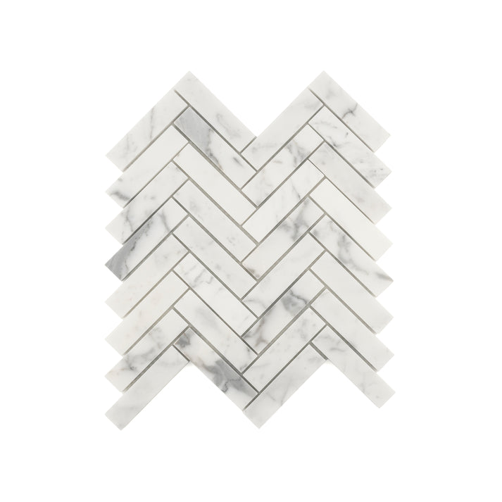 Italian Statuary 1x4 Herringbone Marble | Honed-Main Inventory-All Products,Natural Stone-Riad Tile