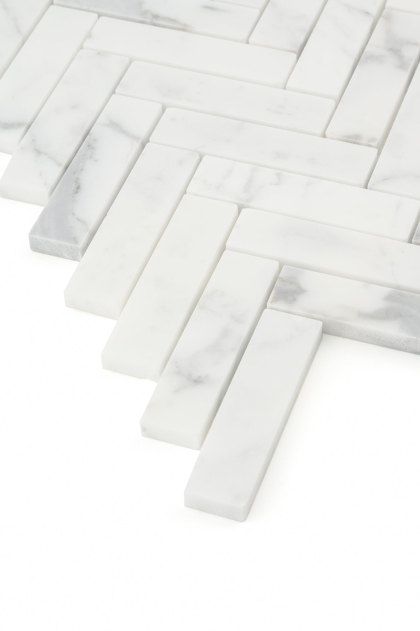 Italian Statuary 1x4 Herringbone Marble | Honed-Main Inventory-All Products,Natural Stone-Riad Tile