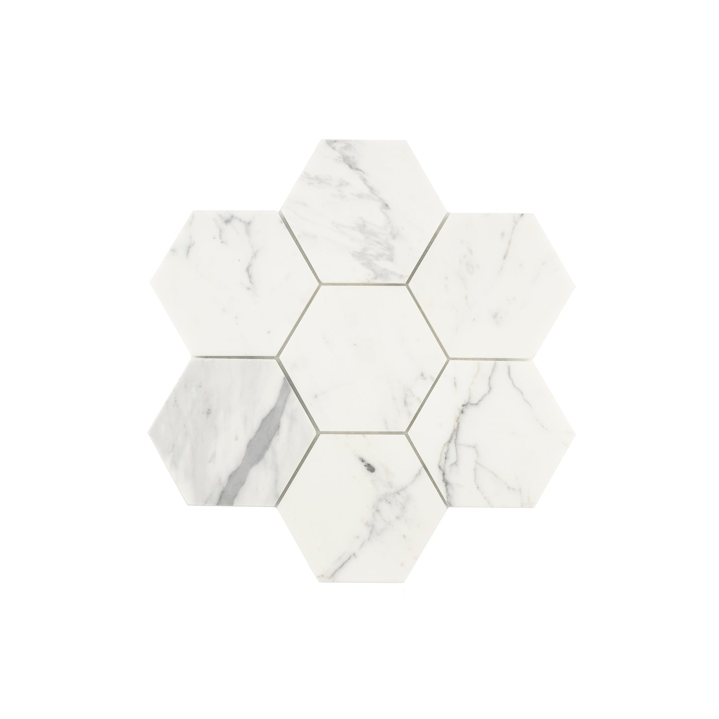 Italian Statuary 5 Inch Hexagon Marble | Honed-Main Inventory-All Products,Natural Stone-Riad Tile