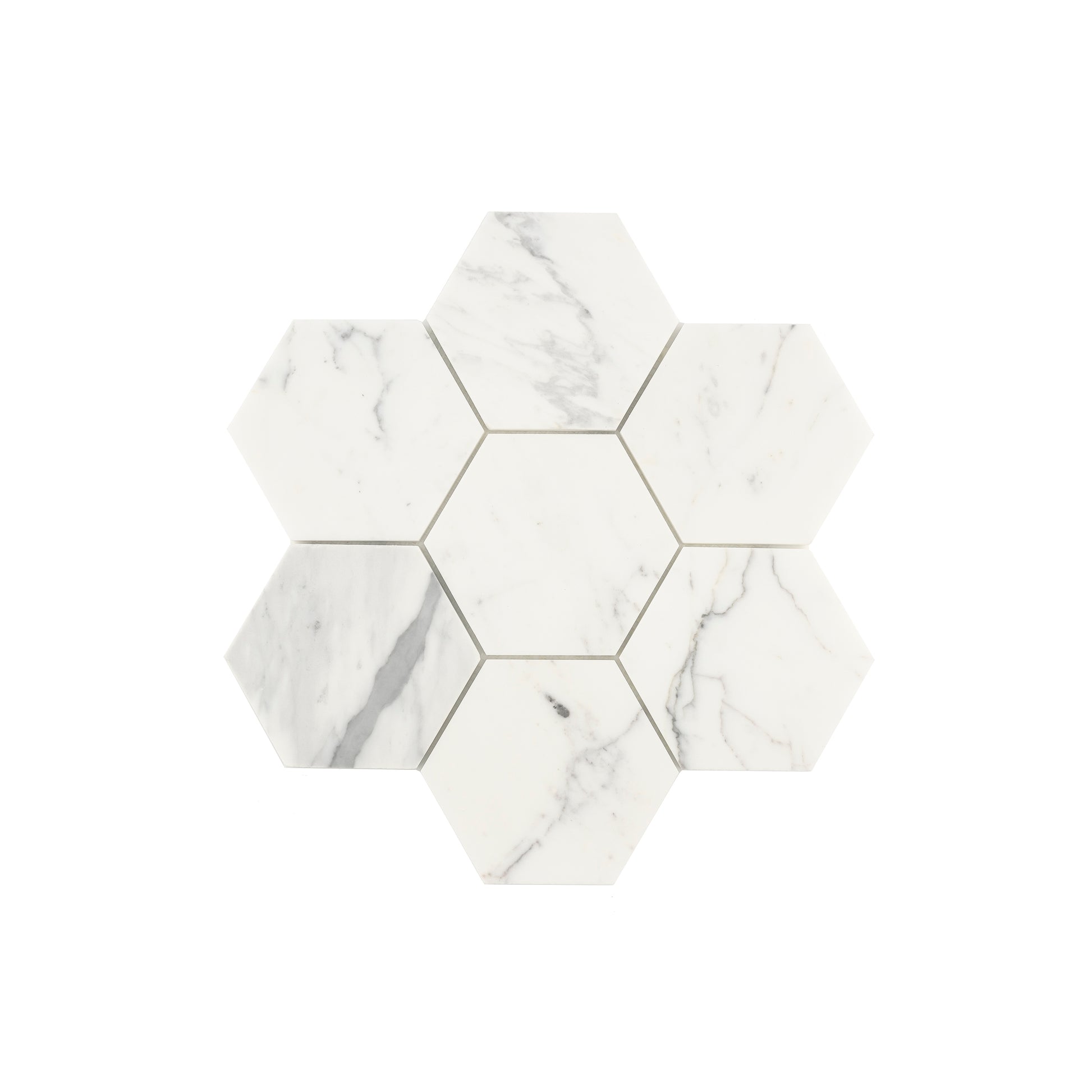 Italian Statuary 5 Inch Hexagon Marble | Honed-Main Inventory-All Products,Natural Stone-Riad Tile