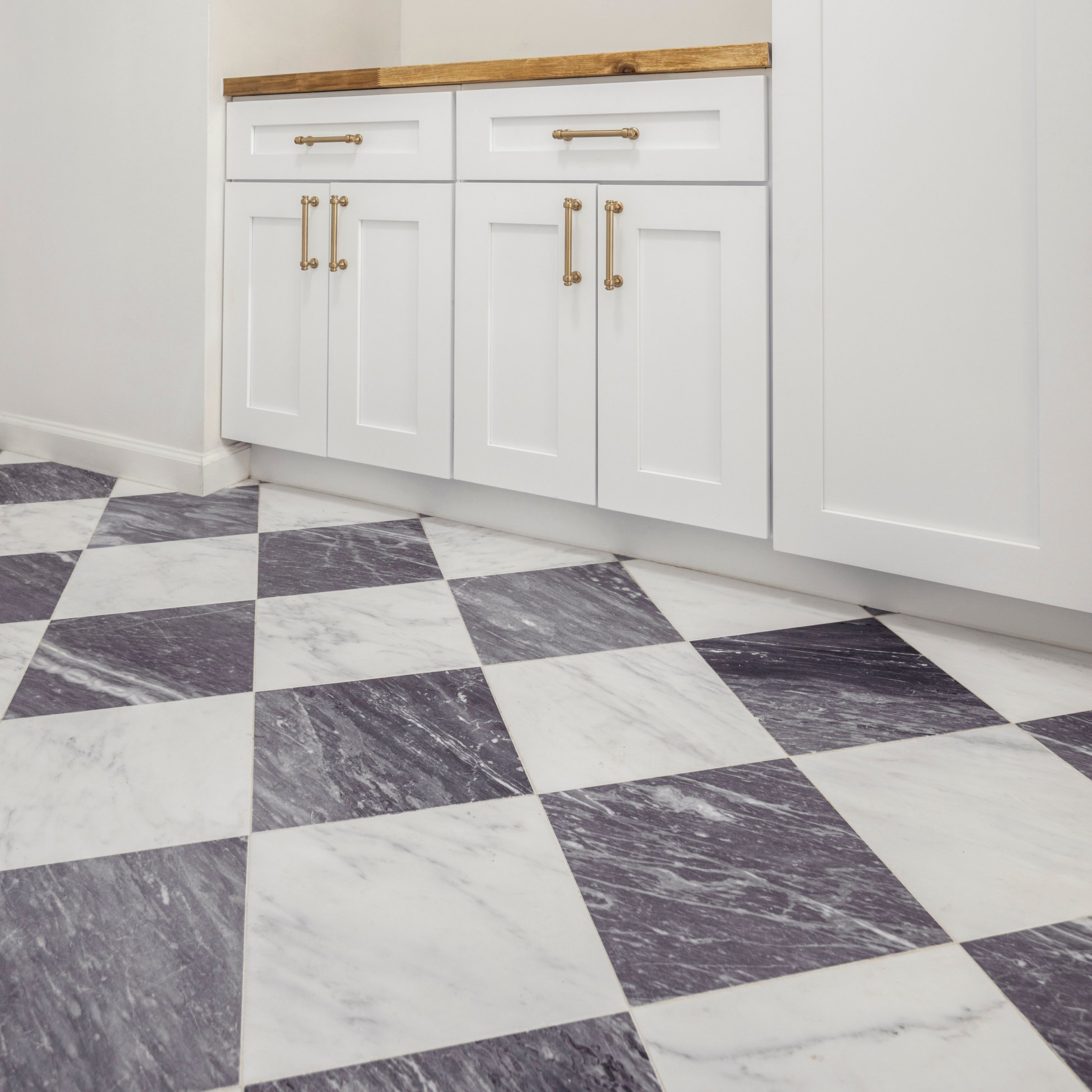 Casablanca Carrara & Bardiglio Grey Dark 12x12 Marble | Honed