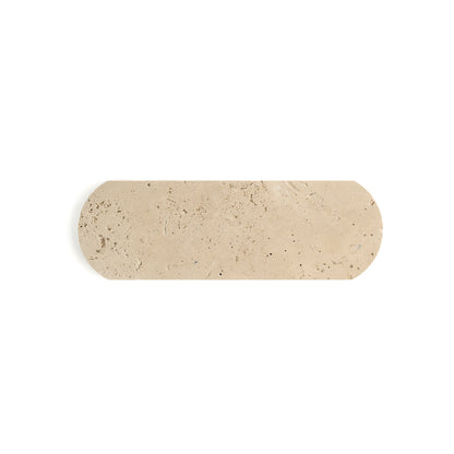 Beige Travertine 3x9 Oval Tile | Honed-Main Inventory-All Products,Natural Stone-Riad Tile
