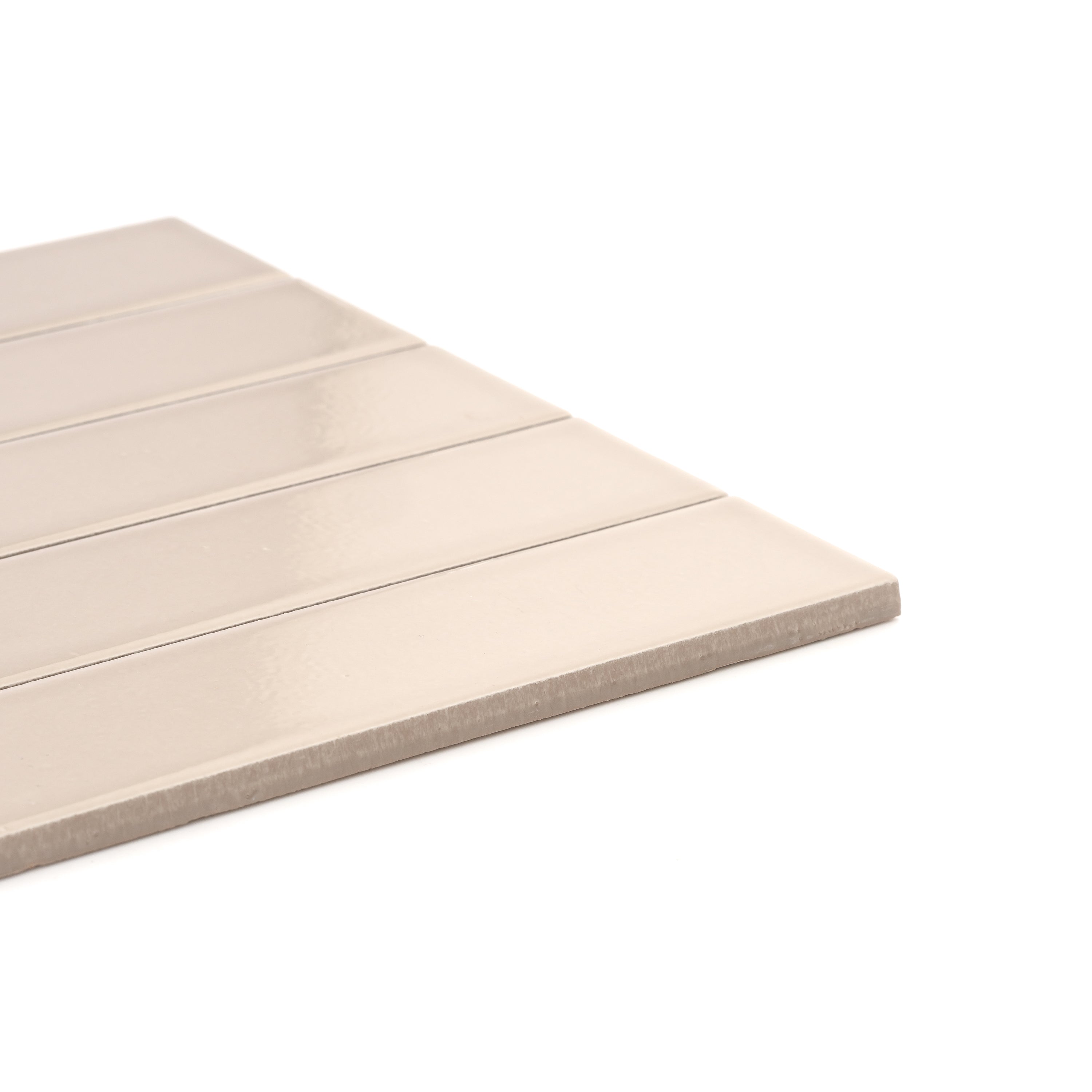 Khaki 2x8 Ceramic Tile | Glossy