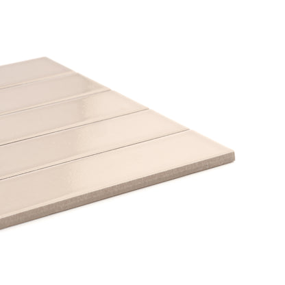 Khaki 2x8 Ceramic Tile | Glossy-Main Inventory-All Products,Neutral Ceramic,Solids,Under 10-Riad Tile