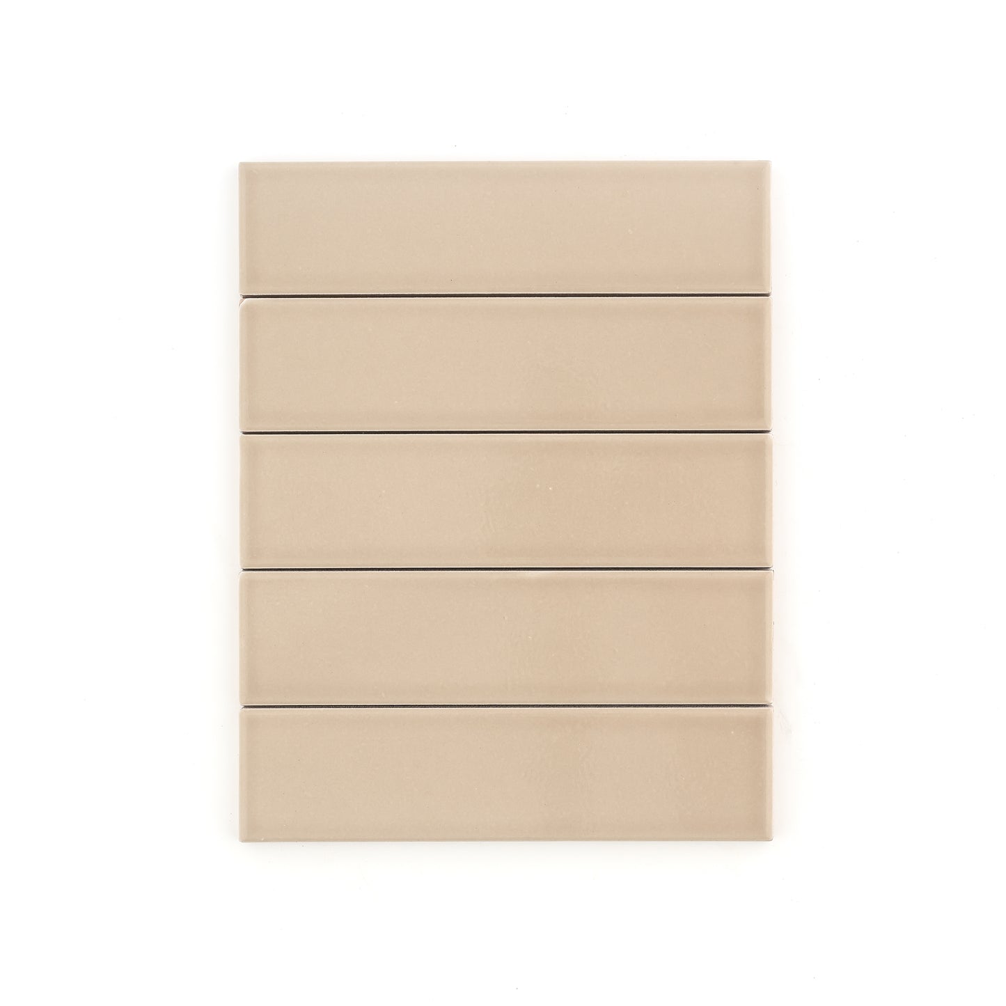 Khaki 2x8 Ceramic Tile | Glossy-Main Inventory-All Products,Neutral Ceramic,Solids,Under 10-Riad Tile