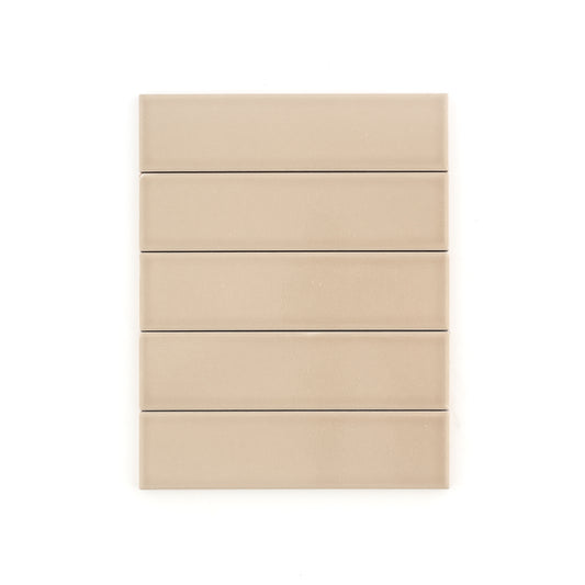 Khaki 2x8 Ceramic Tile | Glossy-Main Inventory-All Products,Neutral Ceramic,Solids,Under 10-Riad Tile
