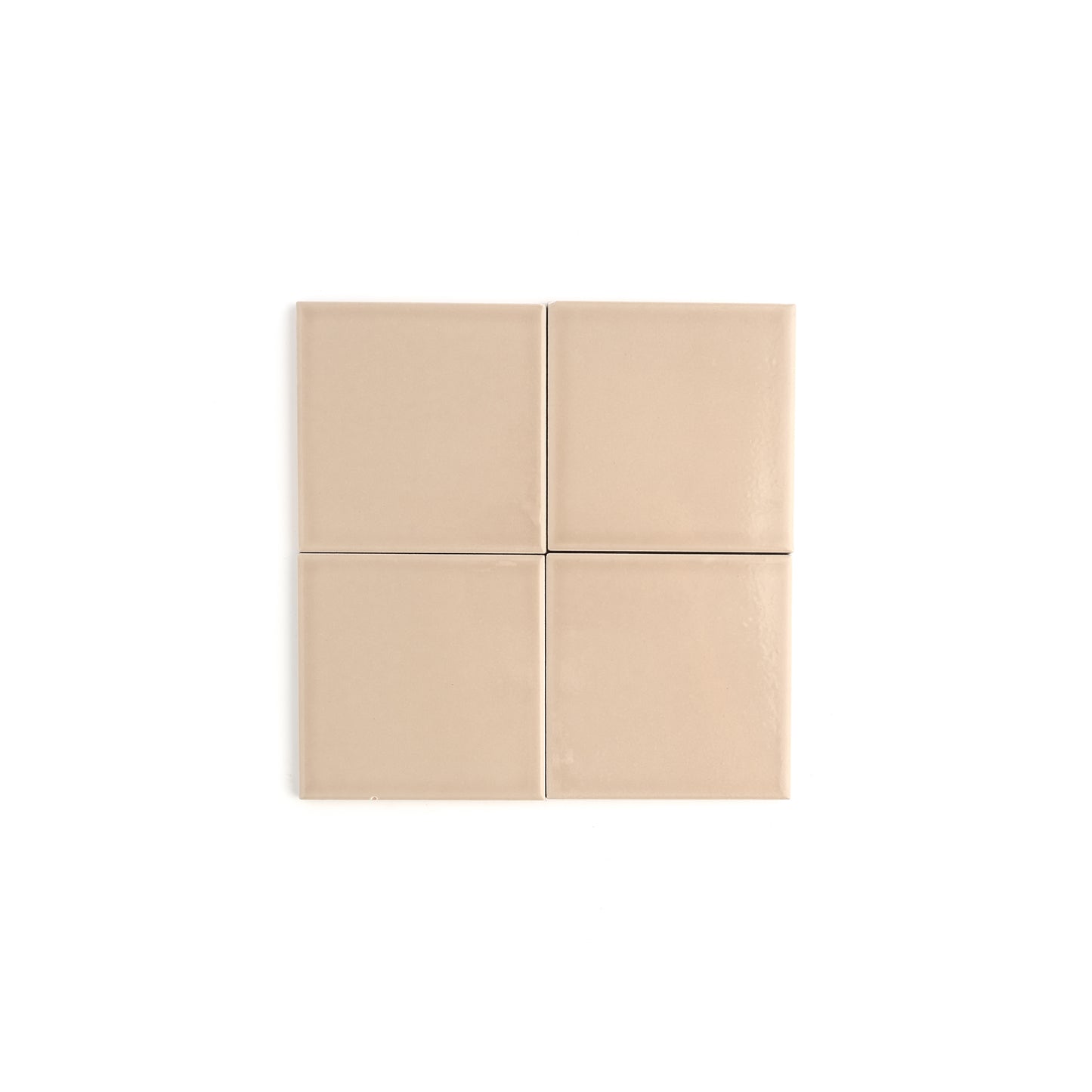 Khaki 4x4 Ceramic Tile | Glossy-Main Inventory-All Products,Neutral Ceramic,Solids,Under 10-Riad Tile