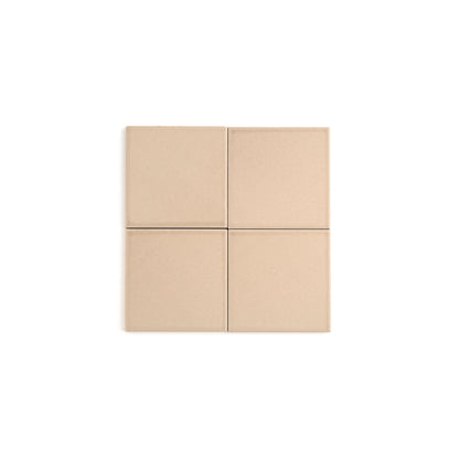 Khaki 4x4 Ceramic Tile | Matte-Main Inventory-All Products,Neutral Ceramic,Solids,Under 10-Riad Tile