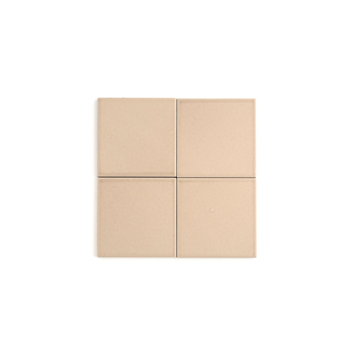 Khaki 4x4 Ceramic Tile | Matte-Main Inventory-All Products,Neutral Ceramic,Solids,Under 10-Riad Tile