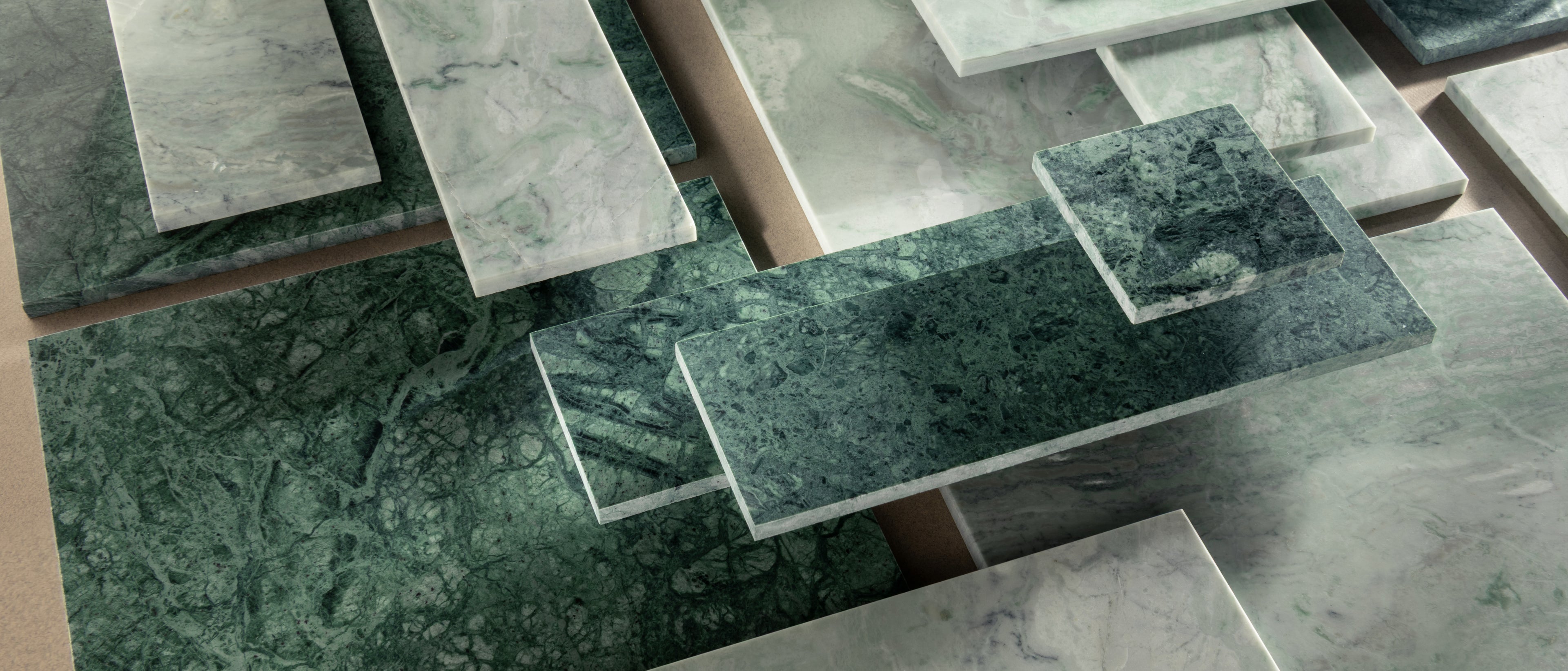 green marble tile