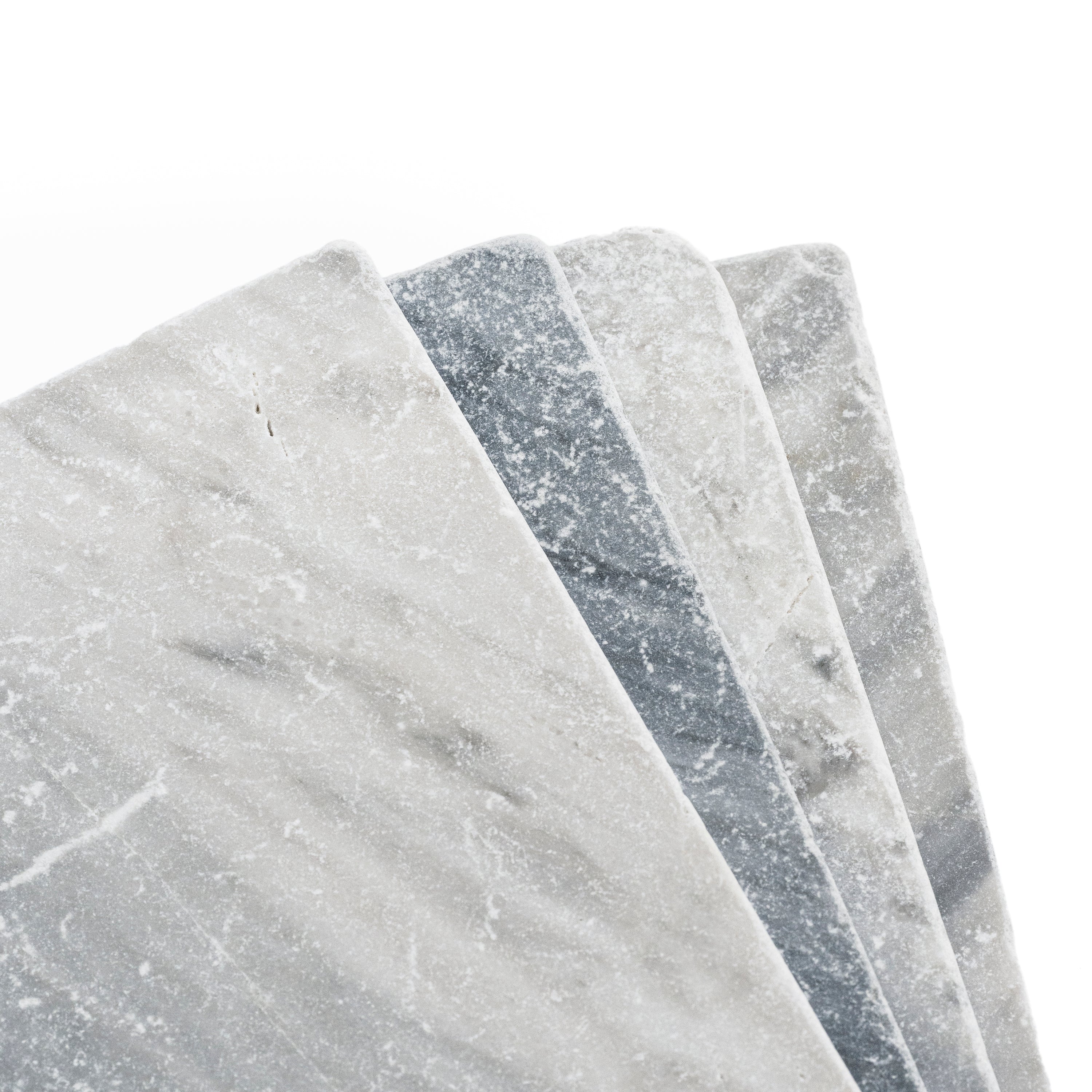 Bardiglio Grey 12x12 Marble Tile | Tumbled