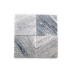 Bardiglio Grey Light 12x12 Marble Tile | Tumbled
