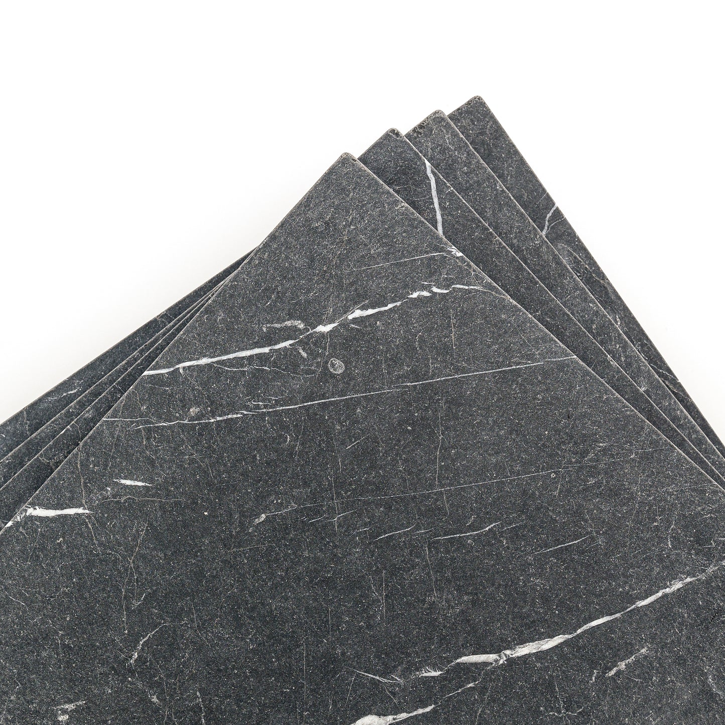 Nero Marquina 12x12 Marble Tile | Tumbled-Main Inventory-All Products,Natural Stone-Riad Tile