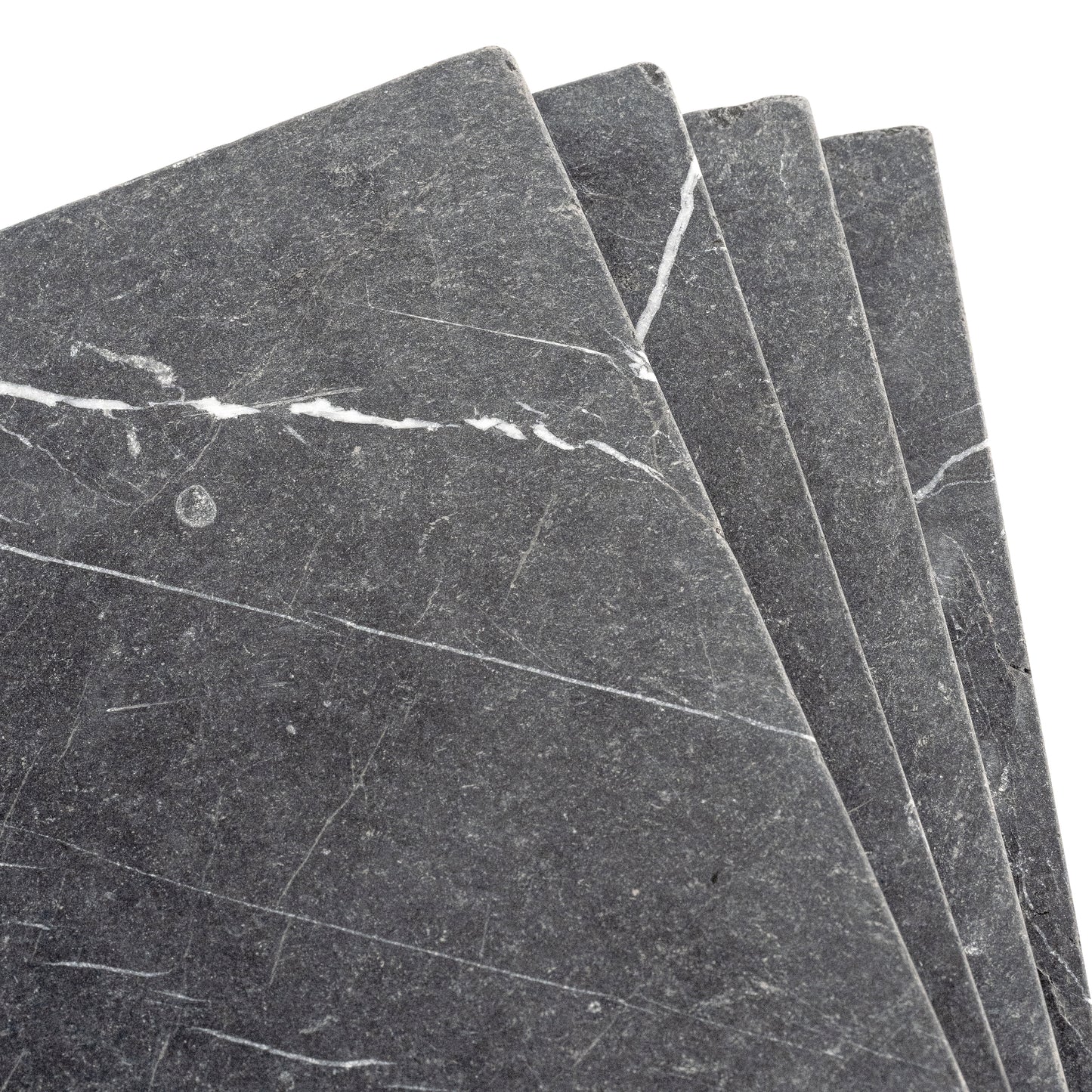 Nero Marquina 12x12 Marble Tile | Tumbled-Main Inventory-All Products,Natural Stone-Riad Tile