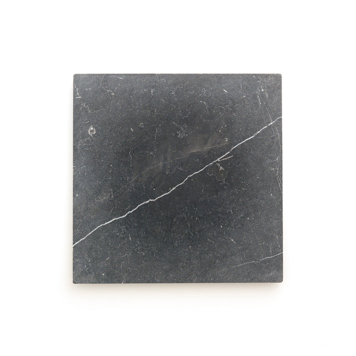 Nero Marquina 12x12 Marble Tile | Tumbled-Main Inventory-All Products,Natural Stone-Riad Tile
