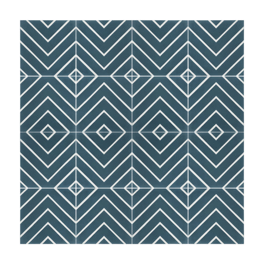 Sample: Maya Blue Cement Tile-Sample-Sample-Riad Tile