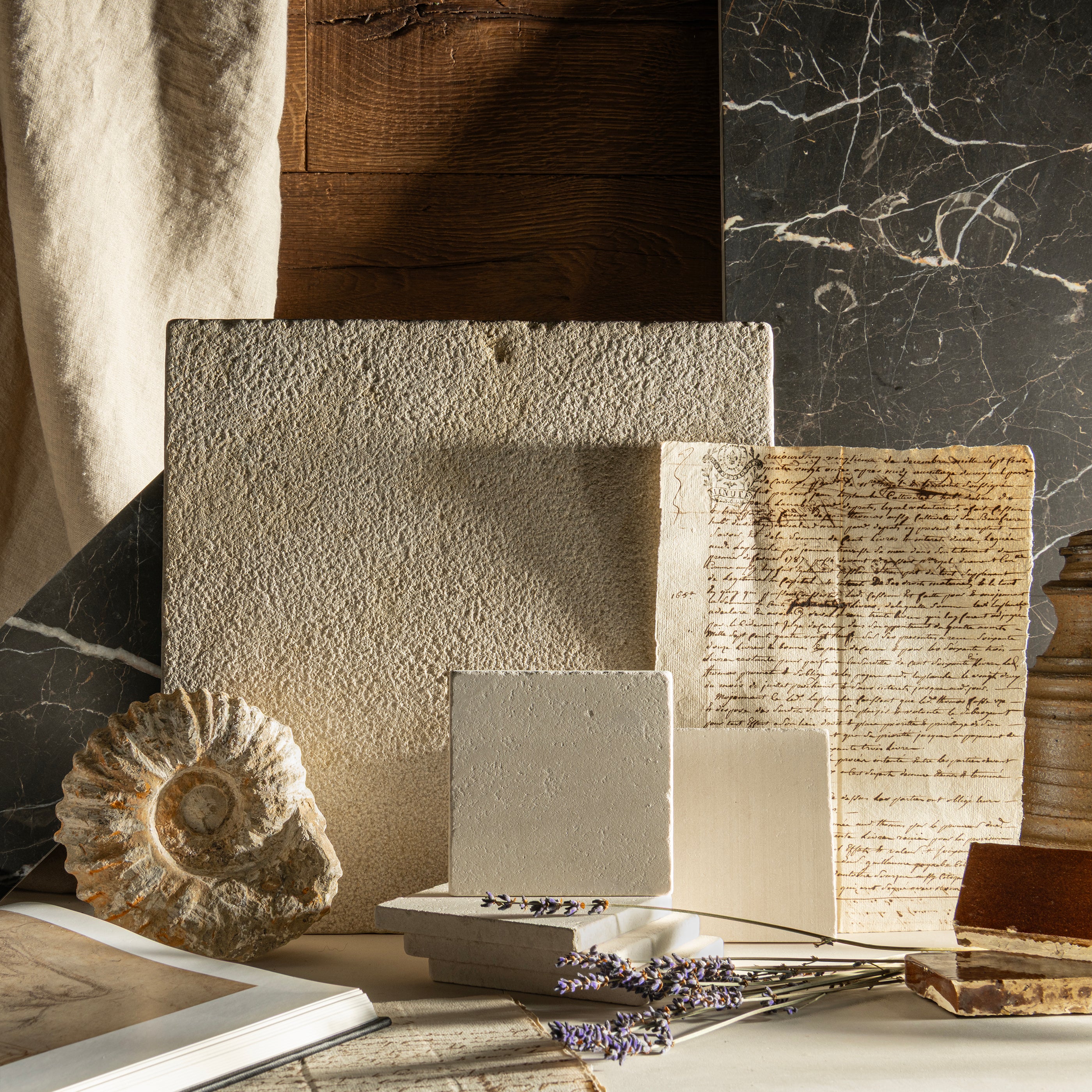 Azru Sand 6x6 Moroccan Limestone | Tumbled & Honed