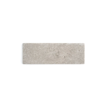Sample: Azru Grey 4x12 Moroccan Limestone | Tumbled & Honed (Sample 1 4x6)-Sample-Sample-Riad Tile