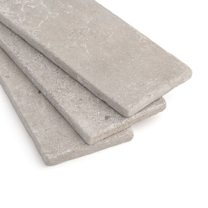 Azru Grey 4x12 Moroccan Limestone | Tumbled & Honed-Main Inventory-All Products,Natural Stone-Riad Tile