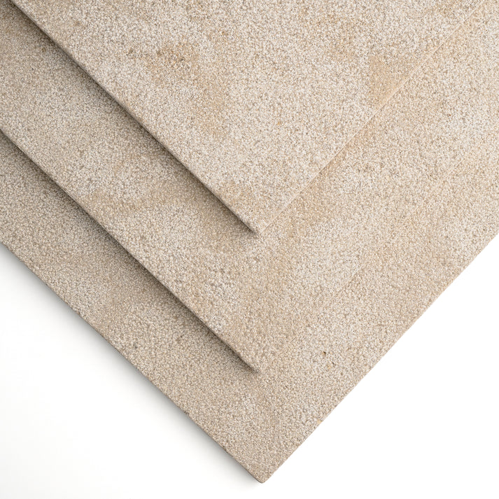 Azru Sand 18X18 Moroccan Limestone | Hammered & Tumbled-Main Inventory-All Products,Natural Stone-Riad Tile