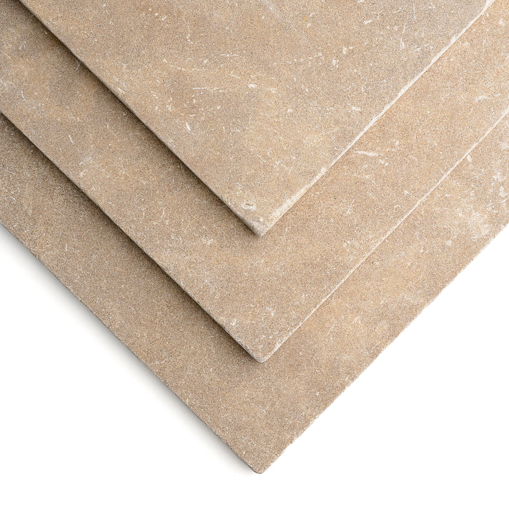 Azru Sand 18x18 Moroccan Limestone | Tumbled & Honed-Main Inventory-All Products,Natural Stone-Riad Tile